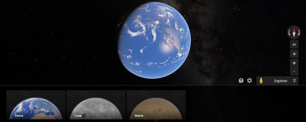 Visita Marte y la Luna con Google Maps