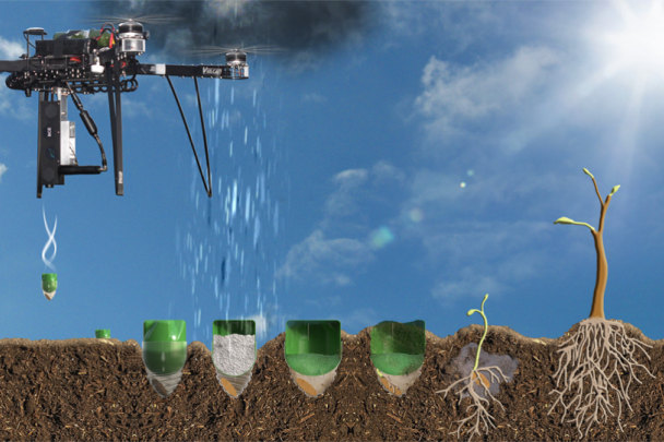 Biocarbon Engineering crea drones que siembran arboles