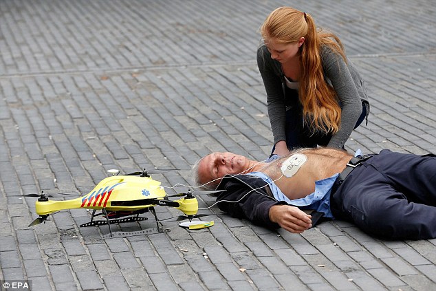 dron ambulancia
