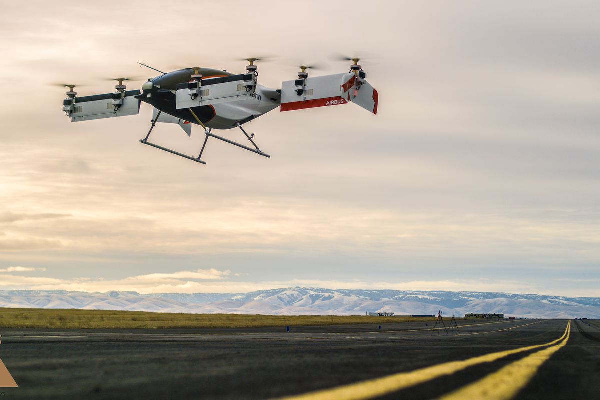 Vahana, el dron taxi auto pilotado de Airbus realizó con éxito su primea prueba de vuelo