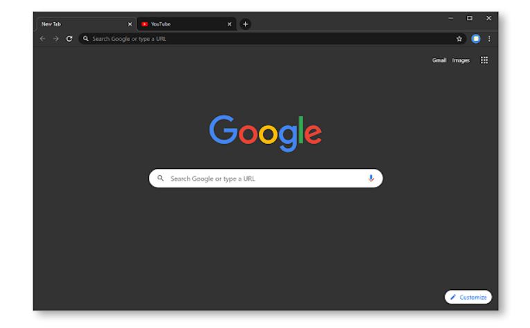 Tema oscuro Google Chrome