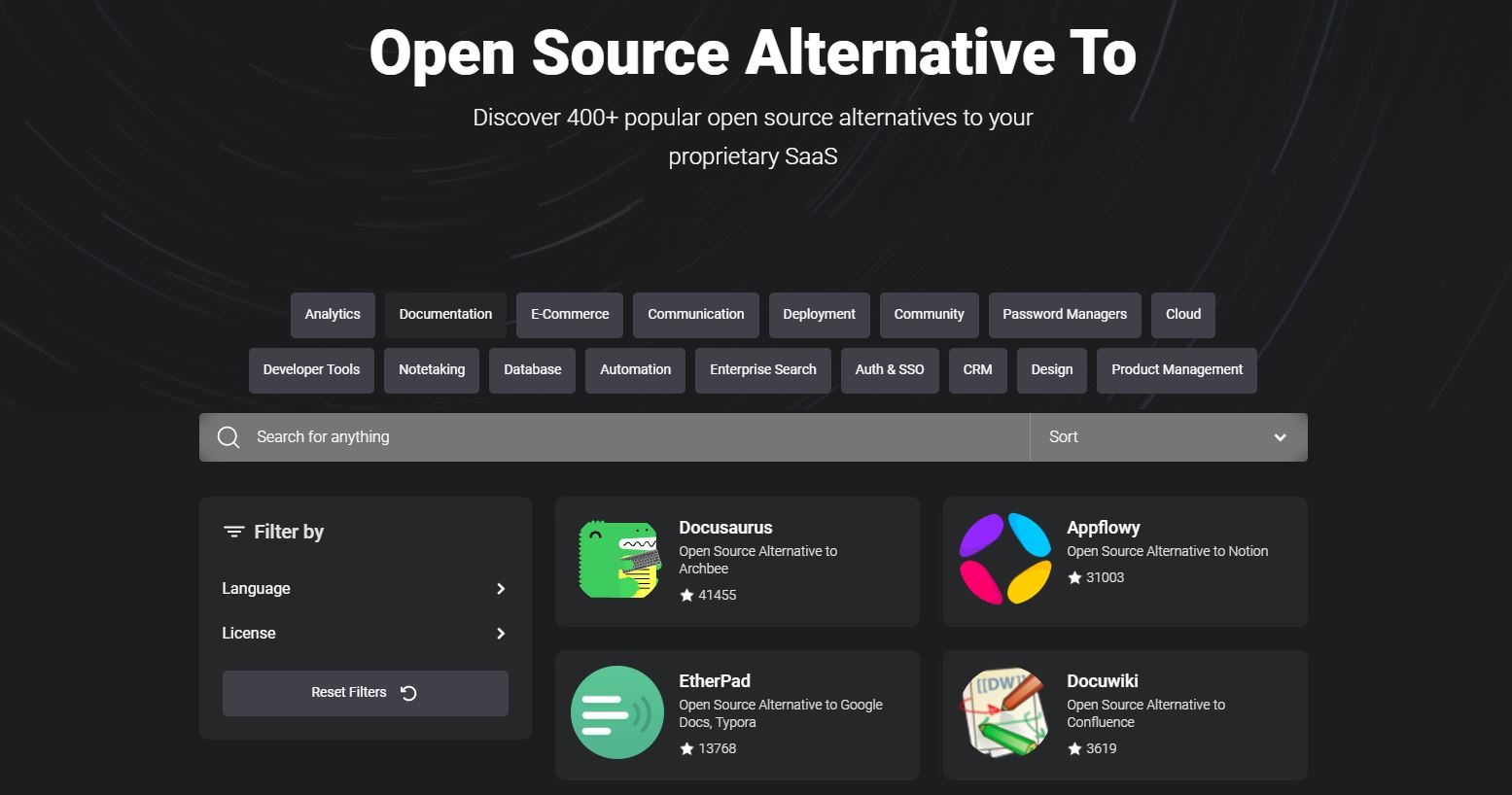 Open Source Alternative To